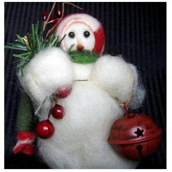 It's Christmas Time - Wooly® Primitive Snowman