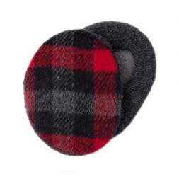 Sprigs Earbags - Plaid Black & Red Earbags