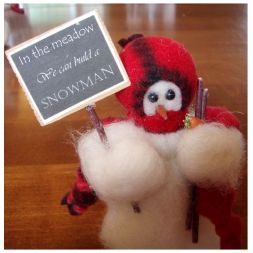 Original Wooly Snowman - In the Meadow - Wooly® Primitive Snowman