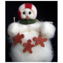 Original Wooly Snowman - Decorating Time - Wooly® Primitive Snowman