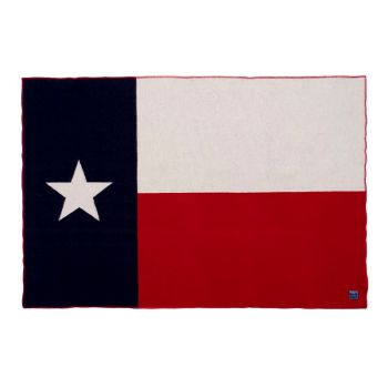 Texas Flag Wool Throw