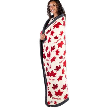 Canada Eh? Sherpa Throw Blanket