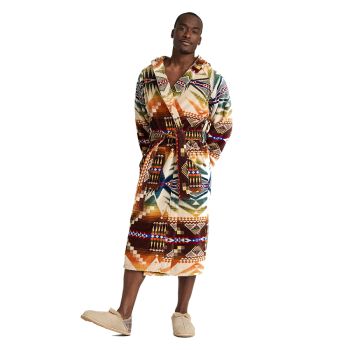 Unisex Mystic Lake Cotton Terry Velour Bathrobe