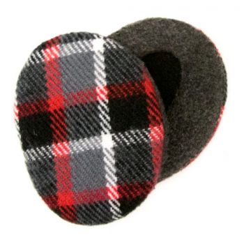 Gray & Red Plaid Earbags