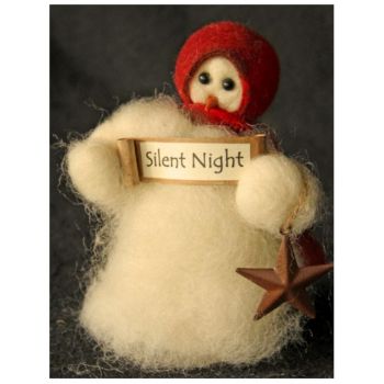 Silent Night - Wooly® Primitive Snowman