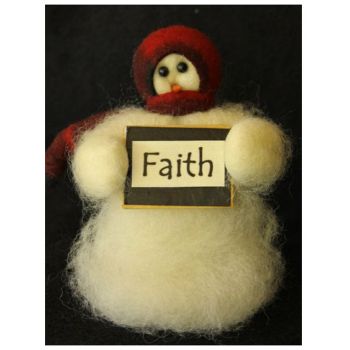 Faith - Wooly® Primitive Snowman