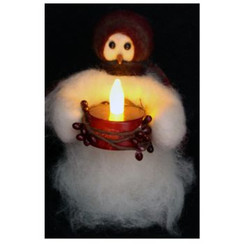 Candle Light - Wooly® Primitive Snowman