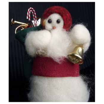Here Comes Santa - Wooly®Primitive Snowman