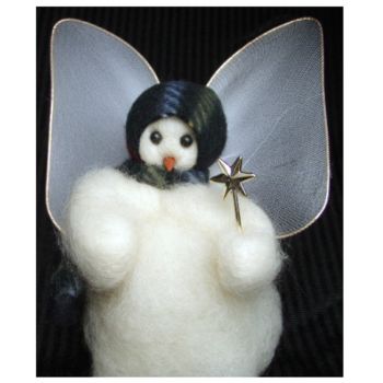 My Angel -  Wooly® Primitive Snowman