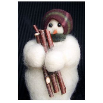 Hauling Wool - Wooly® Primitive Snowman