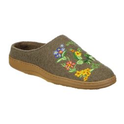  - Embroidered Boiled Wool Clog For Women