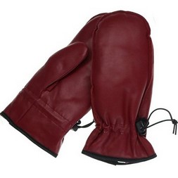Fraas - Woman's Premium Leather Mitten With Glove Fingers Inside 