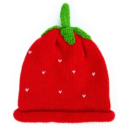 Minga - Strawberry Knit Food Hat