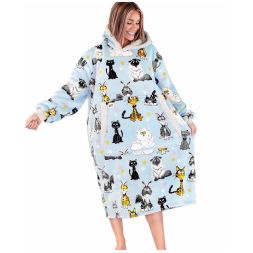 - Cattitude Oversized Blanket Hoodie