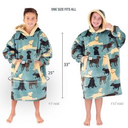 Labs Kid Oversized Wearable Blanket Hoodie
