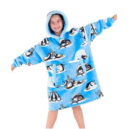  - Out Cold Penguin Kid Wearable Blanket Hoodie