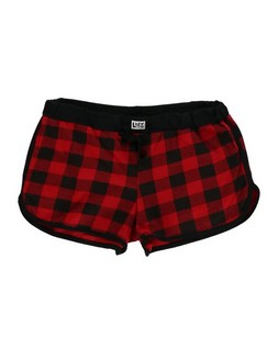 Lazy One - Red Plaid Women's Shorts