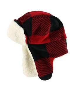 Lazy One - Red Plaid Bomber Cap