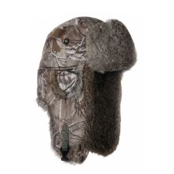 Mad Bomber - Ripstop Bomber - Realtree Camo w/Brown Rabbit Fur