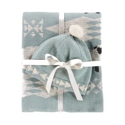 Pendleton Woolen Mills - Knit Baby Blanket with Beanie