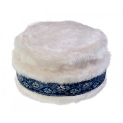 Polar Mitts - Faux Fur Dress Hat with Trim