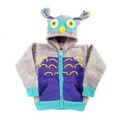 Minga - Owl Kid's Animal Sweater