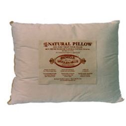 Bemidji Woolen Mills - Natural Wool Pillow w/ Cotton Ticking