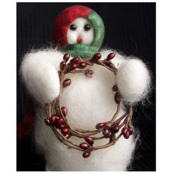 Original Wooly Snowman - Berry Beauty - Wooly® Primitive Snowman