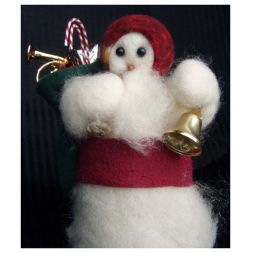 Original Wooly Snowman - Here Comes Santa - Wooly®Primitive Snowman