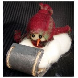 Original Wooly Snowman - Look Out Below - Wooly® Primitive Snowman