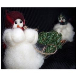 Original Wooly Snowman - Are You Helping? - Wooly® Primitive Snowman