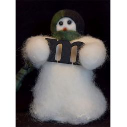 Original Wooly Snowman - My Initial - Wooly® Primitive Snowman