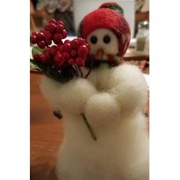 Original Wooly Snowman - Berry Merry -  Wooly® Primitive Snowman