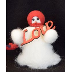 Original Wooly Snowman - Big Love -  Wooly® Primitive Snowman