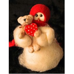 Original Wooly Snowman - Bear Hugs - Wooly®Primitive Snowman